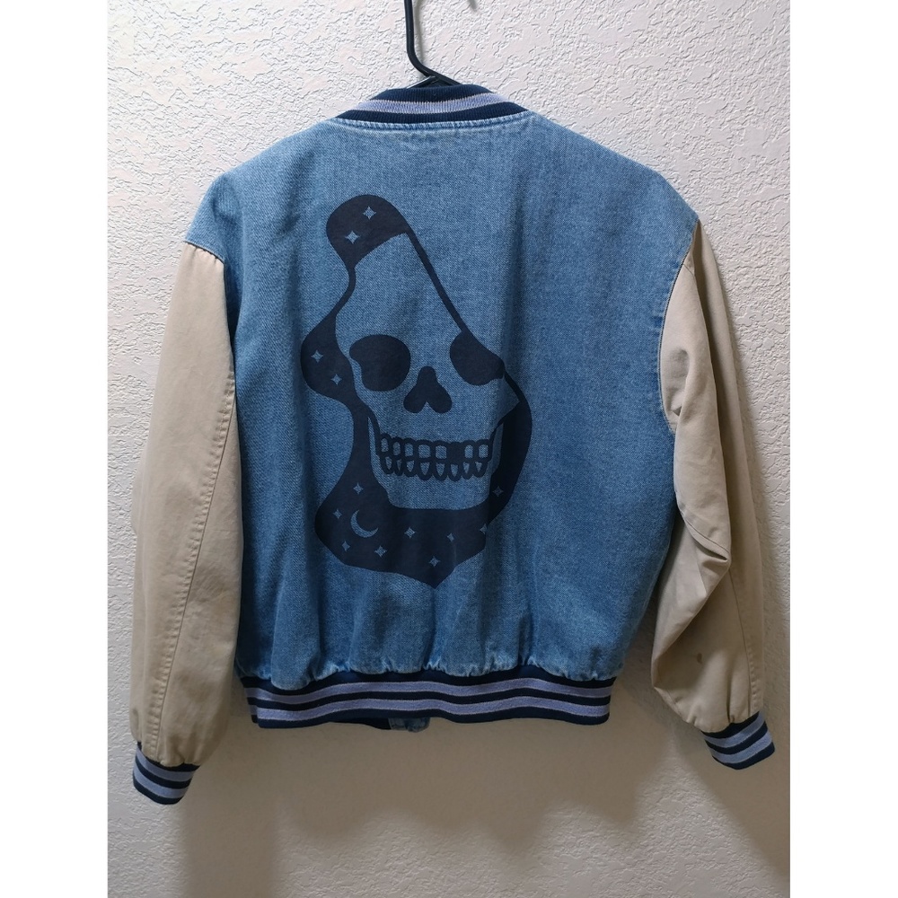 Vintage Varsity Jacket w/ CUST. Reaper Screenprint
